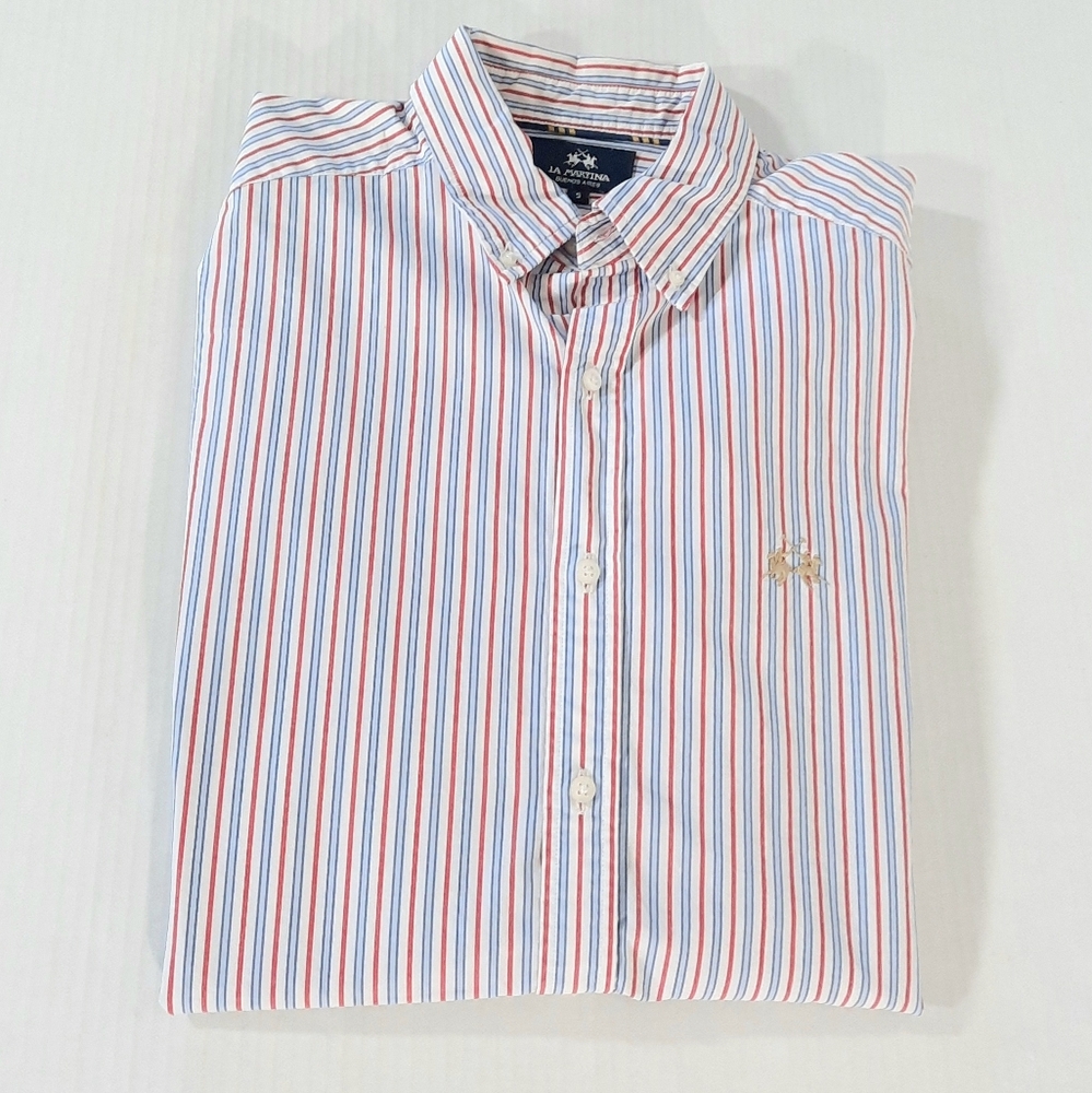 La Martina Buenos Aires Long Sleeve Striped Shirt